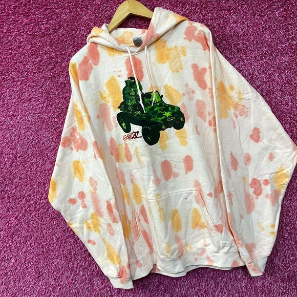 Gorillaz Self-Titled Album Cover Tie-Dye Hoodie Size 3XL - Picture 2 of 4